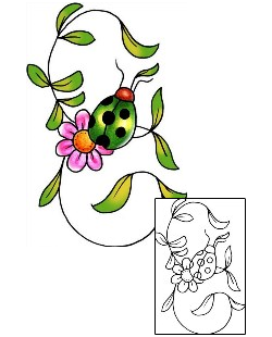 Plant Life Tattoo Insects tattoo | PPF-00206