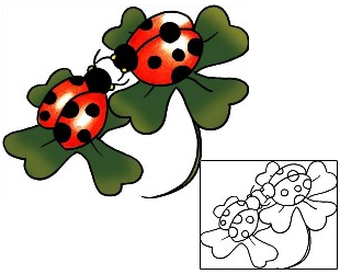 Ladybug Tattoo Insects tattoo | PPF-00216