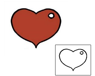 Heart Tattoo For Women tattoo | PPF-00416