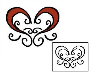 Heart Tattoo For Women tattoo | PPF-00441
