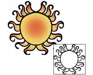 Sun Tattoo Astronomy tattoo | PPF-00500