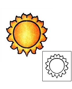 Sun Tattoo Astronomy tattoo | PPF-00572