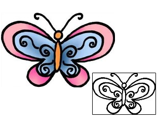 Butterfly Tattoo For Women tattoo | PPF-00642
