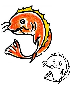 Fish Tattoo Marine Life tattoo | PPF-00786