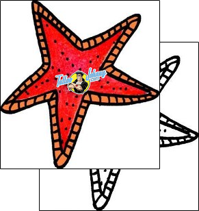 Sea Creature Tattoo marine-life-starfish-tattoos-pablo-paola-ppf-00987