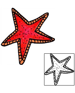 Starfish Tattoo Specific Body Parts tattoo | PPF-00987