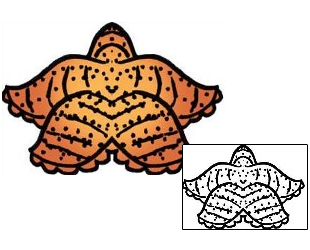 Starfish Tattoo Specific Body Parts tattoo | PPF-00991