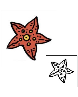 Starfish Tattoo Specific Body Parts tattoo | PPF-01009