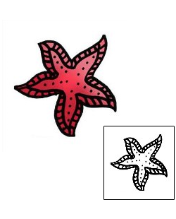 Starfish Tattoo Specific Body Parts tattoo | PPF-01049