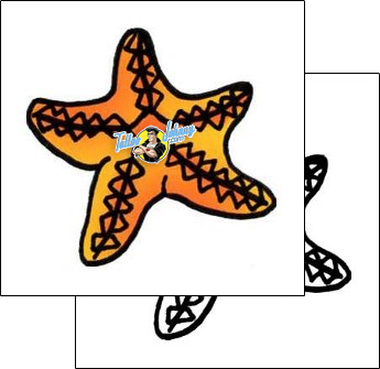 Sea Creature Tattoo marine-life-starfish-tattoos-pablo-paola-ppf-01075