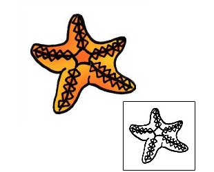 Starfish Tattoo Specific Body Parts tattoo | PPF-01075