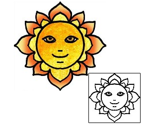 Sun Tattoo Astronomy tattoo | PPF-01492