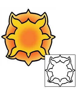 Sun Tattoo Astronomy tattoo | PPF-01511