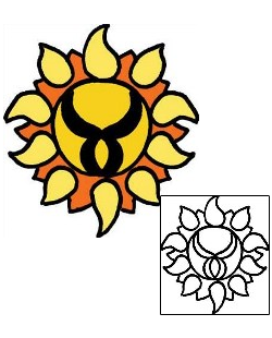 Sun Tattoo Astronomy tattoo | PPF-01516
