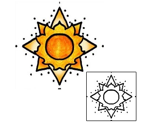 Sun Tattoo Astronomy tattoo | PPF-01524