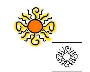 Sun Tattoo Astronomy tattoo | PPF-01539