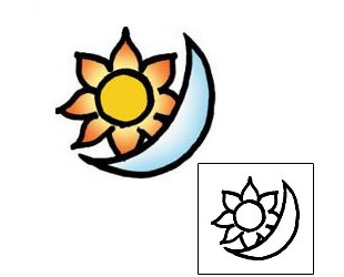 Moon Tattoo Astronomy tattoo | PPF-01558