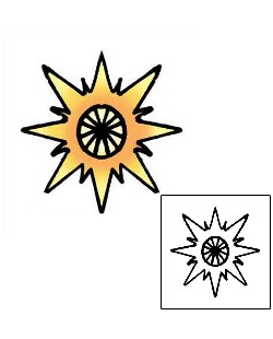 Sun Tattoo Astronomy tattoo | PPF-01560