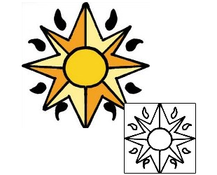 Sun Tattoo Astronomy tattoo | PPF-01561