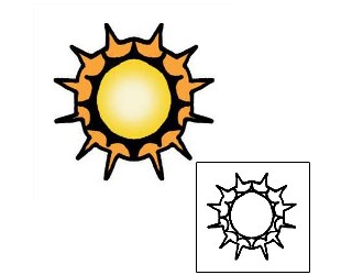 Sun Tattoo Astronomy tattoo | PPF-01568