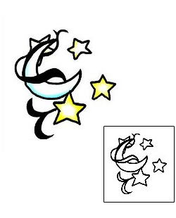 Moon Tattoo Astronomy tattoo | PPF-01569