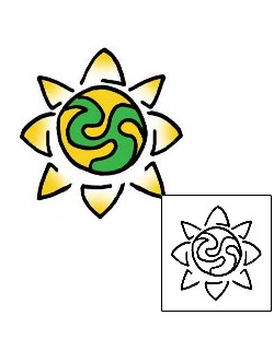 Sun Tattoo Astronomy tattoo | PPF-01578