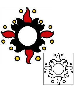 Sun Tattoo Astronomy tattoo | PPF-01624