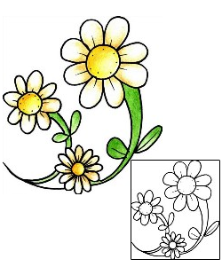 Daisy Tattoo Plant Life tattoo | PPF-01938