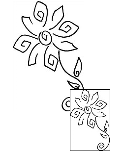 Flower Tattoo Plant Life tattoo | PPF-01976