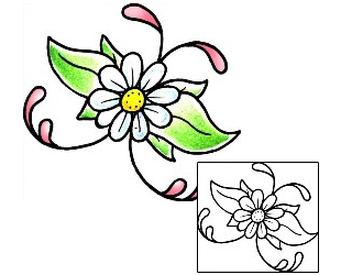 Daisy Tattoo Plant Life tattoo | PPF-01991