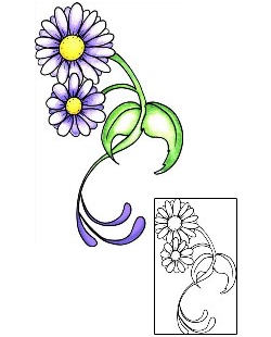 Daisy Tattoo Plant Life tattoo | PPF-01992