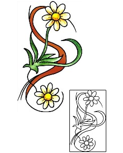 Daisy Tattoo Plant Life tattoo | PPF-02007