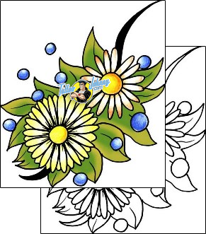 Daisy Tattoo plant-life-daisy-tattoos-pablo-paola-ppf-02009
