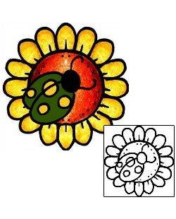 Sunflower Tattoo Insects tattoo | PPF-02228