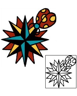 Ladybug Tattoo Astronomy tattoo | PPF-02257