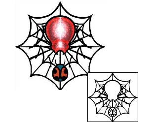 Spider Web Tattoo Insects tattoo | PPF-02322