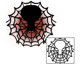 Spider Web Tattoo Insects tattoo | PPF-02347