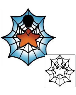 Spider Web Tattoo Insects tattoo | PPF-02356