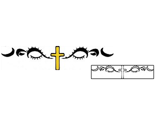 Cross Tattoo Religious & Spiritual tattoo | PPF-02488