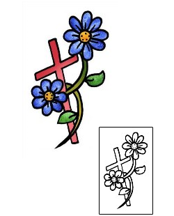 Cross Tattoo Religious & Spiritual tattoo | PPF-02489