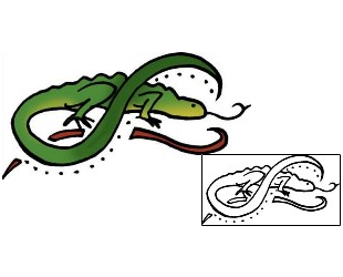 Lizard Tattoo Reptiles & Amphibians tattoo | PPF-02911