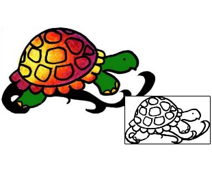 Turtle Tattoo Reptiles & Amphibians tattoo | PPF-02946