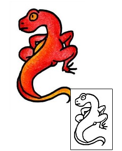 Lizard Tattoo Reptiles & Amphibians tattoo | PPF-02977