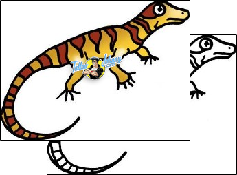 Lizard Tattoo reptiles-and-amphibians-lizard-tattoos-pablo-paola-ppf-02998