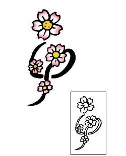 Flower Tattoo Specific Body Parts tattoo | PPF-03014
