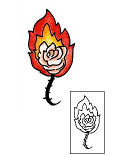 Fire – Flames Tattoo Plant Life tattoo | PPF-03041