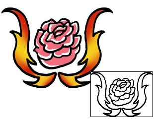 Rose Tattoo Plant Life tattoo | PPF-03069