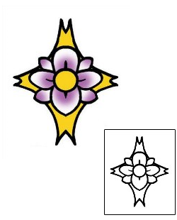 Flower Tattoo Specific Body Parts tattoo | PPF-03103