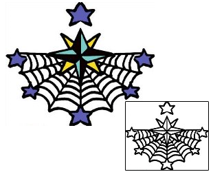 Spider Web Tattoo Astronomy tattoo | PPF-03241