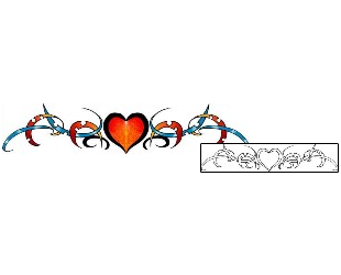 Heart Tattoo For Women tattoo | PPF-03480